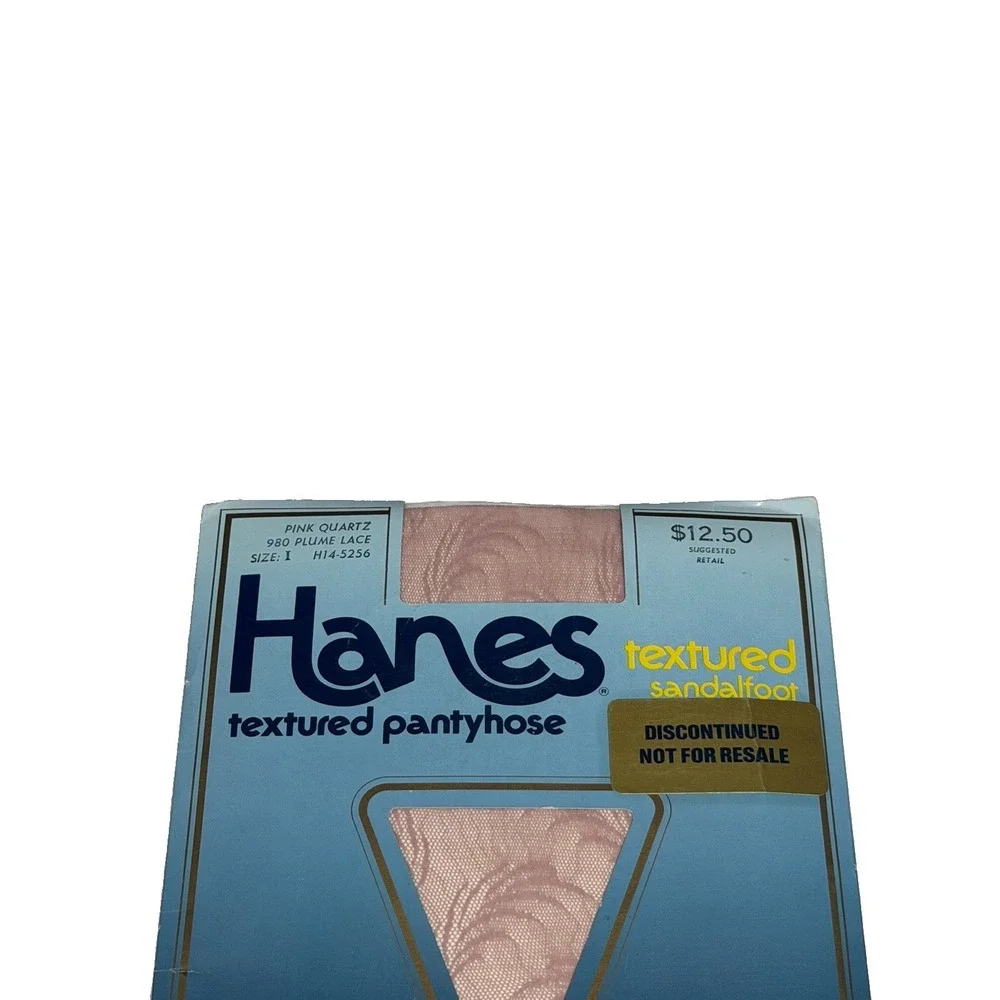 Hanes Textured Pantyhose LOT French Linen(2) & Pink Swartz 980 Plume Lace Size I